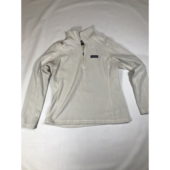Patagonia Tops - Patagonia Womens 1/4 Zip Fleece Pullover Sz Medium Cream